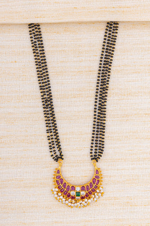 Karugamani with Chandbali Pendant
