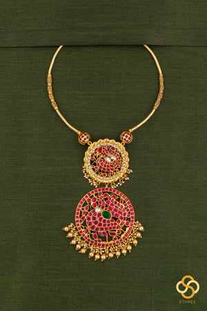 Hasli set - Mayil pendent