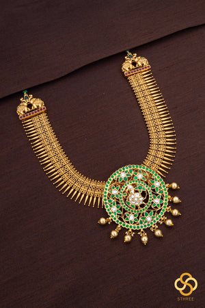 Mullai Malai with Rakkodi - Emerald Green