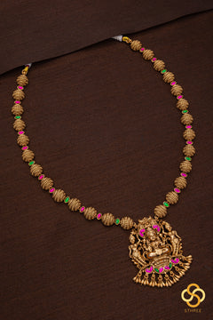 Lakshmi pendant with Rajkot Chain