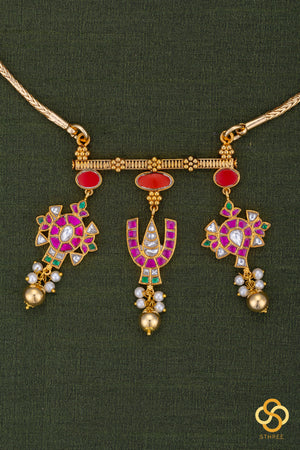 Long chain - Sangu chakram pendent
