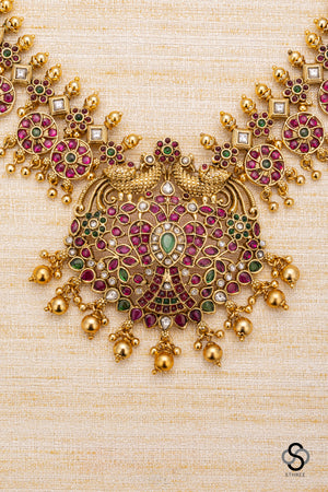 Gandaberunda pendant - Ruby Red