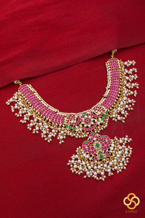 Kemp and Pearls - Guttapusalu Necklace Set