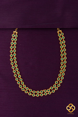 Palakkad Necklace - Two liner - Green
