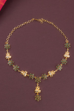 Lakshmi Zircon Necklace - Aympon - Green