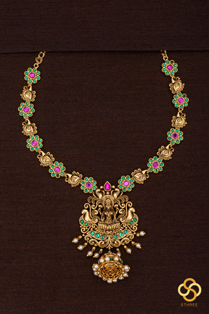Jhumka Necklace with Pearls