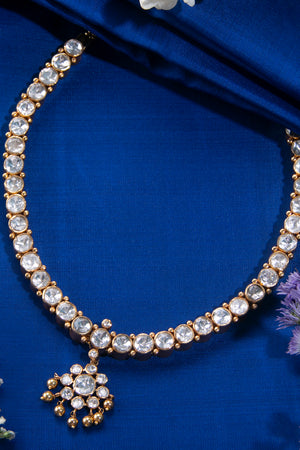 Vairam - Moissonite Addigai - Gold balls hanging