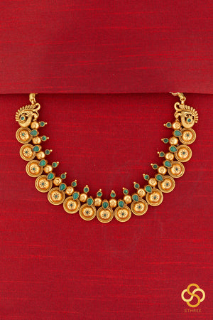 Bottu Mala - Gold and Green Stones
