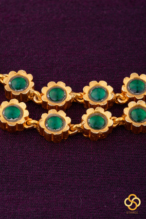 Palakkad Necklace - Two liner - Green