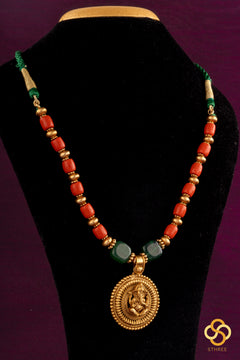 Vinayagar Pendant with Coral Balls