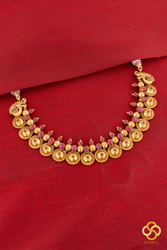 Bottu Mala - Gold and Kemp Red Stones