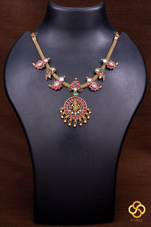 Jadau kundan set - Kemp Red