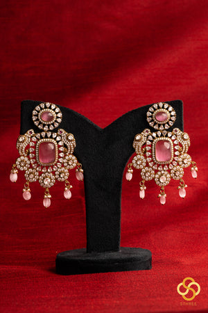 Rani haar - Layered kundan necklace (Pink ruby)