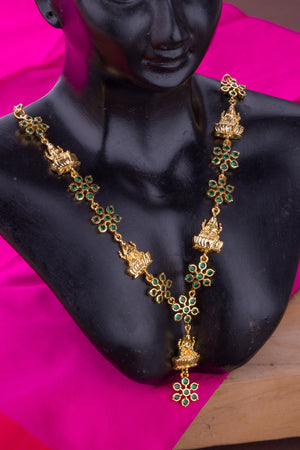 Lakshmi Zircon Necklace - Aympon - Green