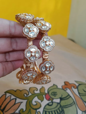 Moissanite kada - single piece