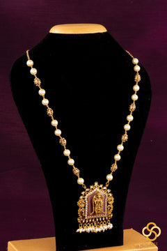 Balaji Pendant Neckpiece - Pink