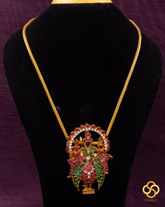 Murugan pendant with silver chain