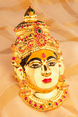Varalakshmi Mugham (Big) - (with turmeric on forehead)