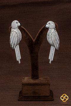 Parrot earring - Diamond pattern