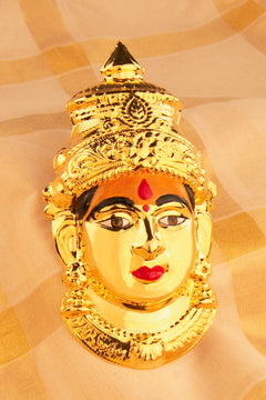 Varalakshmi Mugham (Small) - (with turmeric on forehead)