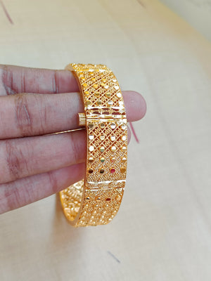 Kerala pattern openable kada in one gram gold
