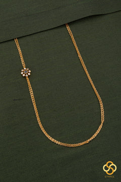 Mogappu with Two Line Chain - Black