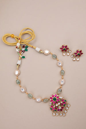 Jadau Kundan Necklace Set