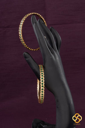 Aympon Bangles - Emerald green