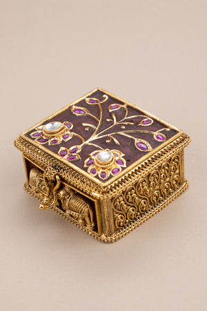 Kumkuma box - Brown