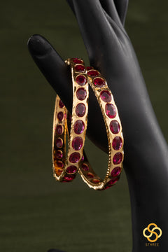 Aympon Bangles - Ruby Red