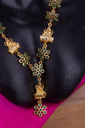 Lakshmi Zircon Necklace - Aympon - Green