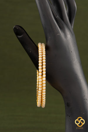 Pearls Bangle - Set of 2