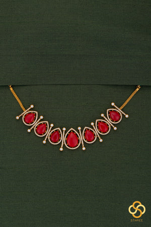 Coral Pendant Choker