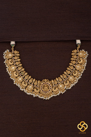 Lakshmi Nagas Pendant Necklace set