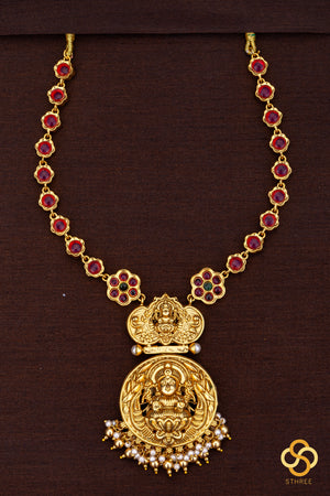 Jadau Kundan double side necklace - Kemp and Gold