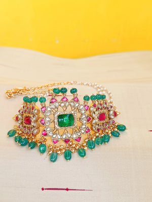 PS 2 Small Choker, Dark Green