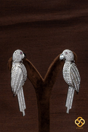 Parrot earring - Diamond pattern