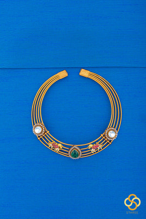 Hasli set - Kundan and horse mogappu