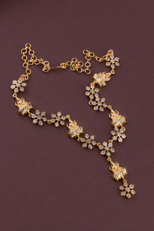 Lakshmi Zircon necklace - Aympon - White