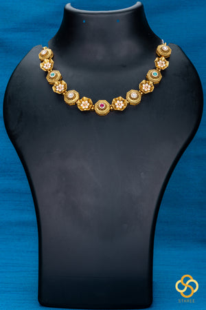 Rajwadi choker- Navarathna