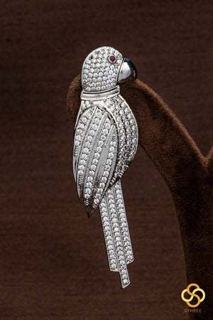 Parrot earring - Diamond pattern