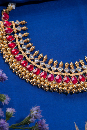 Tussi Pattern Pure Silver Necklace