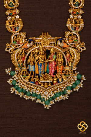 Srinivasa kalyanam pendant with Nakas work