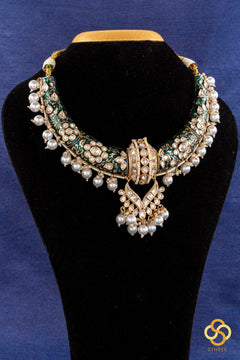 Hasli - Emerald Green with pearls