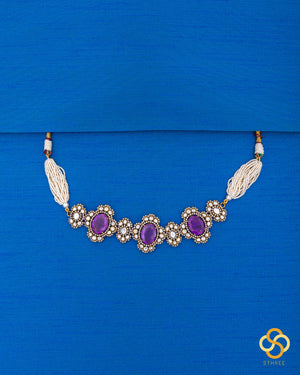 Victorian choker with Amethyst stones and zircons