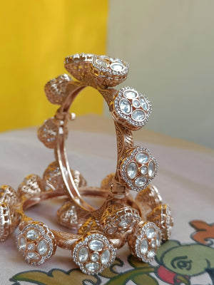 Moissanite kada - single piece