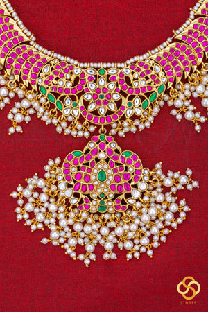 Kemp and Pearls - Guttapusalu Necklace Set