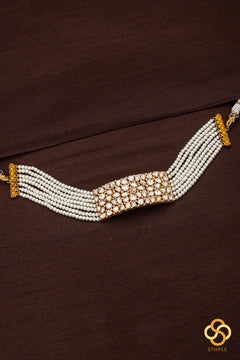 Kundan and pearls choker set