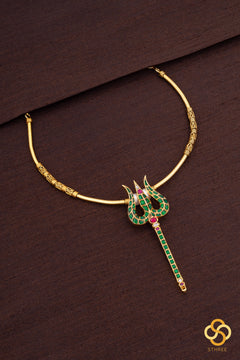 Trishulam with Hasli - Emerald green