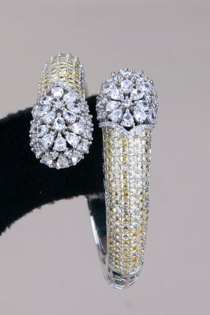 Kada - Rhodium polish - Light golden and Silver